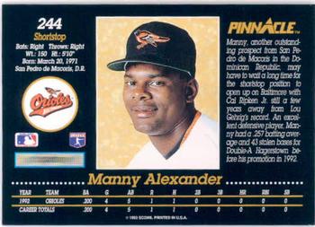 Manny Alexander  baseball card collectible - Main Image 2