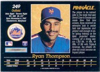 Ryan Thompson  baseball card collectible - Main Image 2