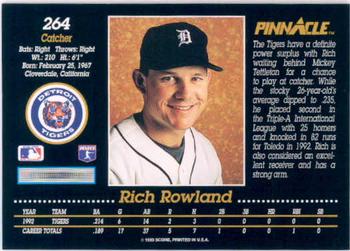 Rich Rowland  baseball card collectible - Main Image 2