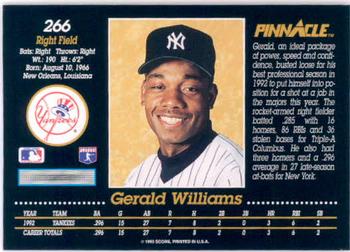 Gerald Williams  baseball card collectible - Main Image 2