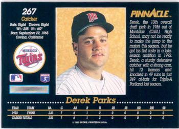Derek Parks  baseball card collectible - Main Image 2