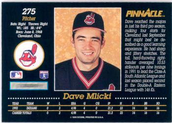 Dave Mlicki  baseball card collectible - Main Image 2