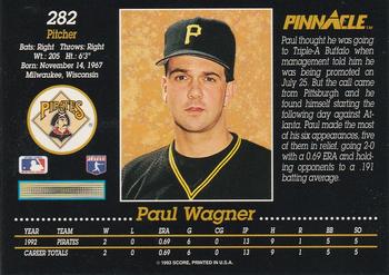 Paul Wagner  baseball card collectible - Main Image 2