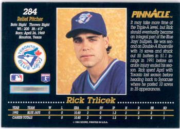 Rick Trlicek  baseball card collectible - Main Image 2