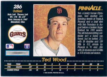 Ted Wood  baseball card collectible - Main Image 2
