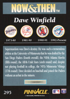 Dave Winfield  baseball card collectible - Main Image 2