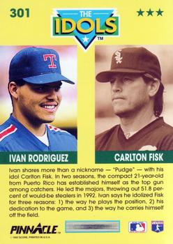 Ivan Rodriguez / Carlton Fisk  baseball card collectible - Main Image 2