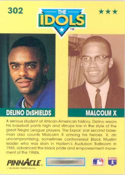 Delino DeShields / Malcolm X  baseball card collectible - Main Image 2