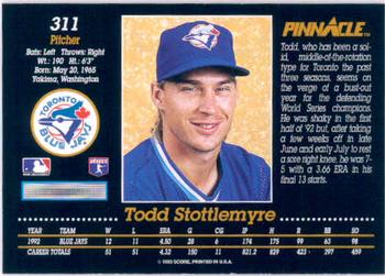 Todd Stottlemyre  baseball card collectible - Main Image 2