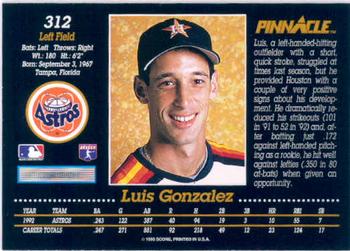 Luis Gonzalez  baseball card collectible - Main Image 2