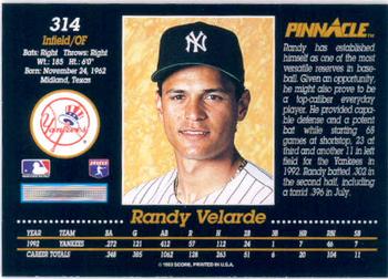 Randy Velarde  baseball card collectible - Main Image 2