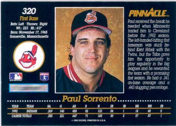 Paul Sorrento  baseball card collectible - Main Image 2