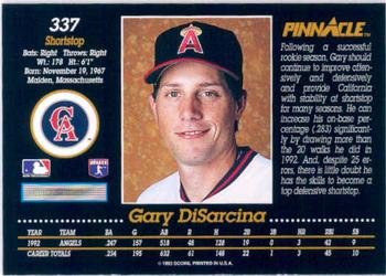 Gary DiSarcina  baseball card collectible - Main Image 2
