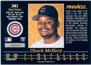 Chuck McElroy  baseball card collectible - Main Image 2