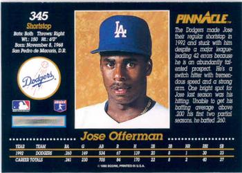 Jose Offerman  baseball card collectible - Main Image 2
