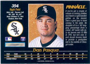 Dan Pasqua  baseball card collectible - Main Image 2