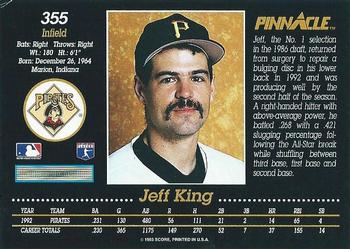 Jeff King  baseball card collectible - Main Image 2