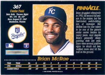 Brian McRae  baseball card collectible - Main Image 2