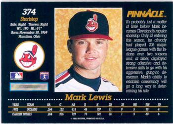 Mark Lewis  baseball card collectible - Main Image 2