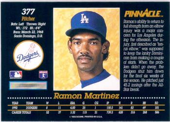 Ramon Martinez  baseball card collectible - Main Image 2