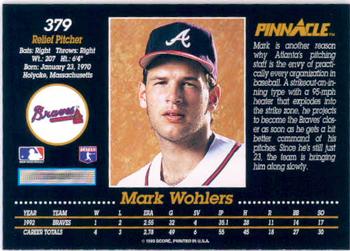 Mark Wohlers  baseball card collectible - Main Image 2