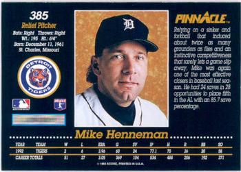 Mike Henneman  baseball card collectible - Main Image 2