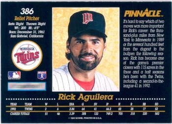 Rick Aguilera  baseball card collectible - Main Image 2