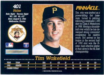 Tim Wakefield  baseball card collectible - Main Image 2