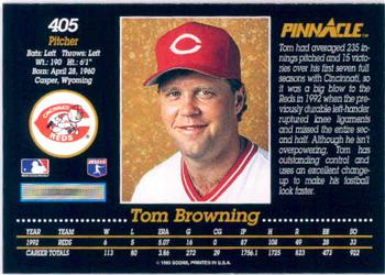 Tom Browning  baseball card collectible - Main Image 2