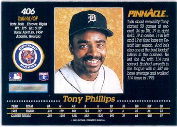 Tony Phillips  baseball card collectible - Main Image 2