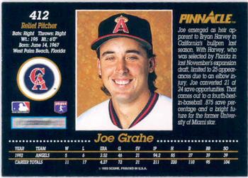 Joe Grahe  baseball card collectible - Main Image 2