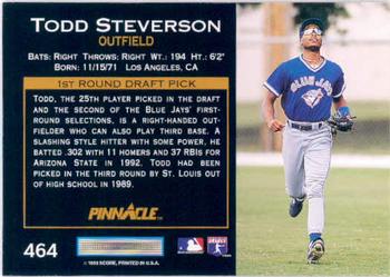 Todd Steverson  baseball card collectible - Main Image 2
