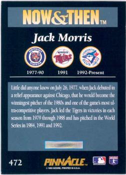 Jack Morris  baseball card collectible - Main Image 2
