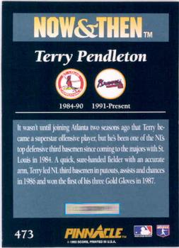 Terry Pendleton  baseball card collectible - Main Image 2