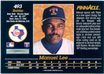 Manuel Lee  baseball card collectible - Main Image 2
