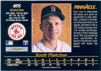 Scott Fletcher  baseball card collectible - Main Image 2