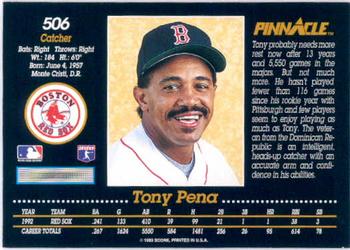 Tony Pena  baseball card collectible - Main Image 2