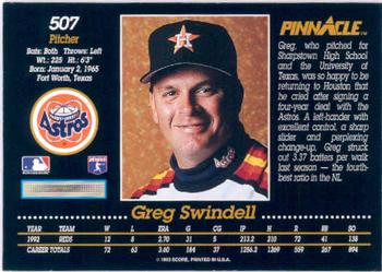 Greg Swindell  baseball card collectible - Main Image 2
