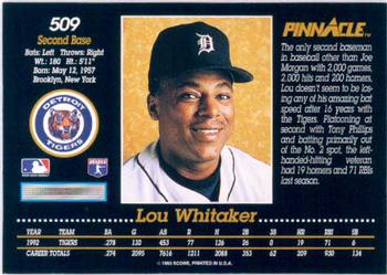 Lou Whitaker  baseball card collectible - Main Image 2