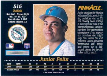 Junior Felix  baseball card collectible - Main Image 2