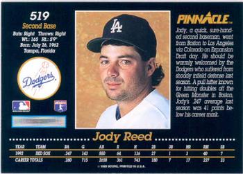 Jody Reed  baseball card collectible - Main Image 2