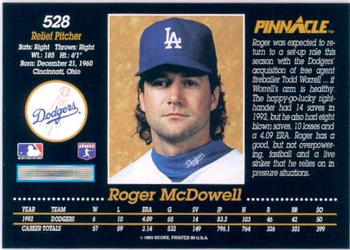 Roger McDowell  baseball card collectible - Main Image 2