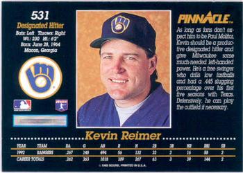 Kevin Reimer  baseball card collectible - Main Image 2
