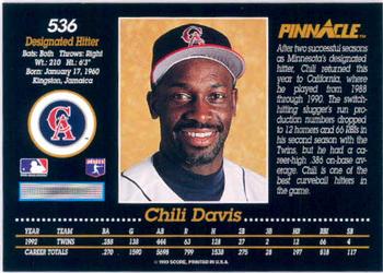 Chili Davis  baseball card collectible - Main Image 2