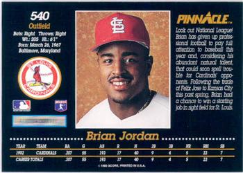 Brian Jordan  baseball card collectible - Main Image 2