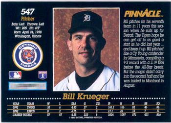 Bill Krueger  baseball card collectible - Main Image 2