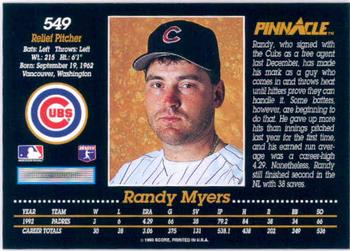 Randy Myers  baseball card collectible - Main Image 2