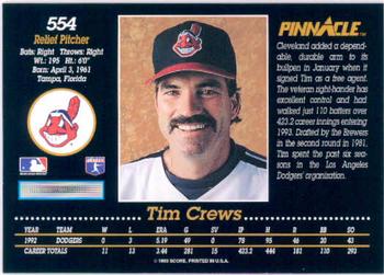 Tim Crews  baseball card collectible - Main Image 2