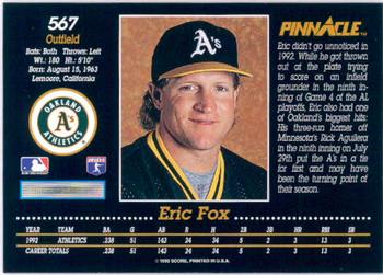 Eric Fox  baseball card collectible - Main Image 2