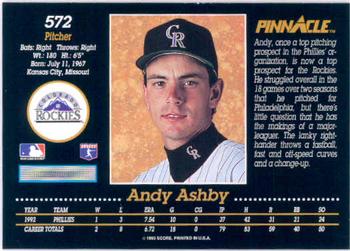 Andy Ashby  baseball card collectible - Main Image 2
